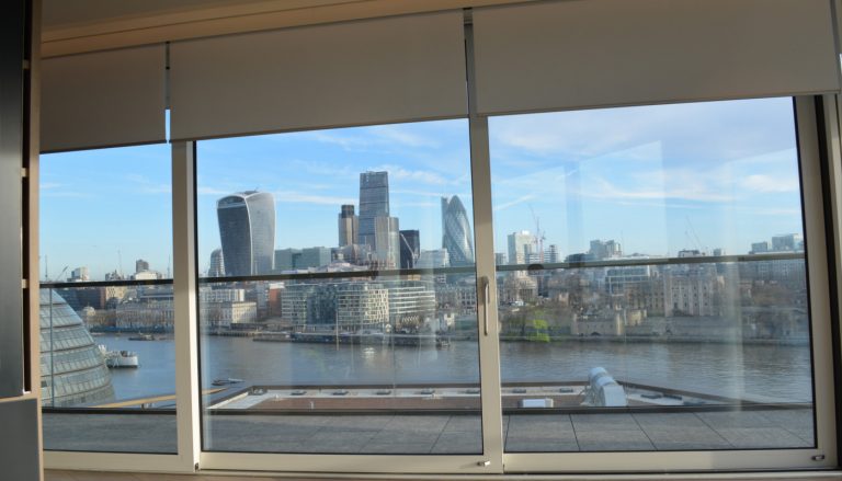 One Tower Bridge View of City