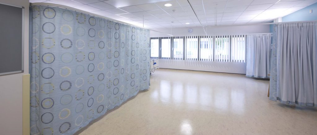 Hospital curtain tracking
