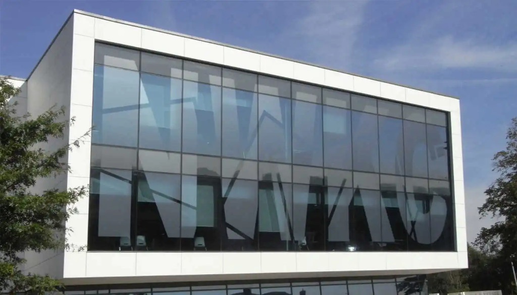 Window film manifestation lettering