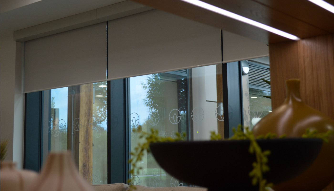 Roller blind background