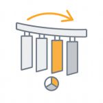 Vertical blind curved