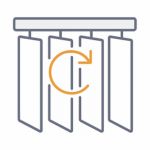 Vertical blind flexible