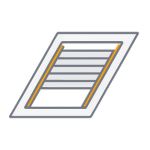 Vertical blind rooflight