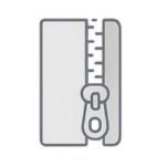 Zipped cassette icon