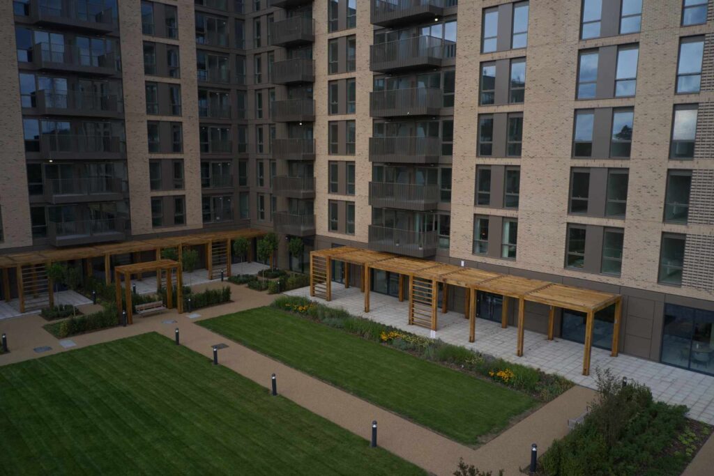 Retirement home outside