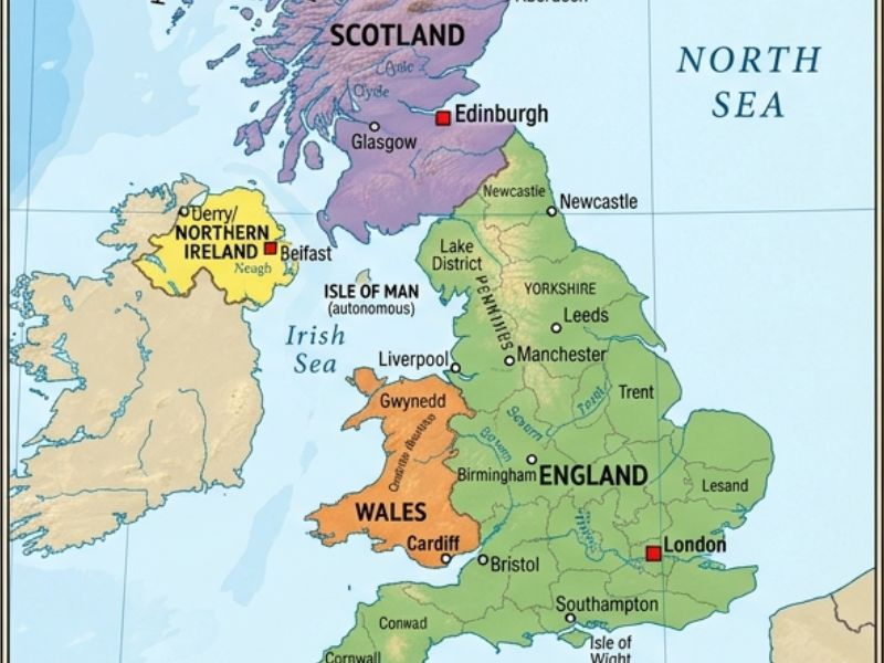 Map of UK