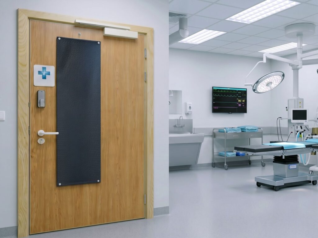 Laser blind vision panel flap