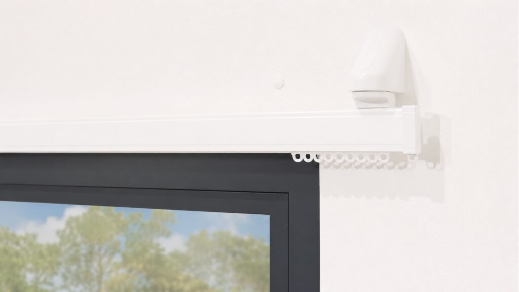 Anti-ligature flexible curtain track