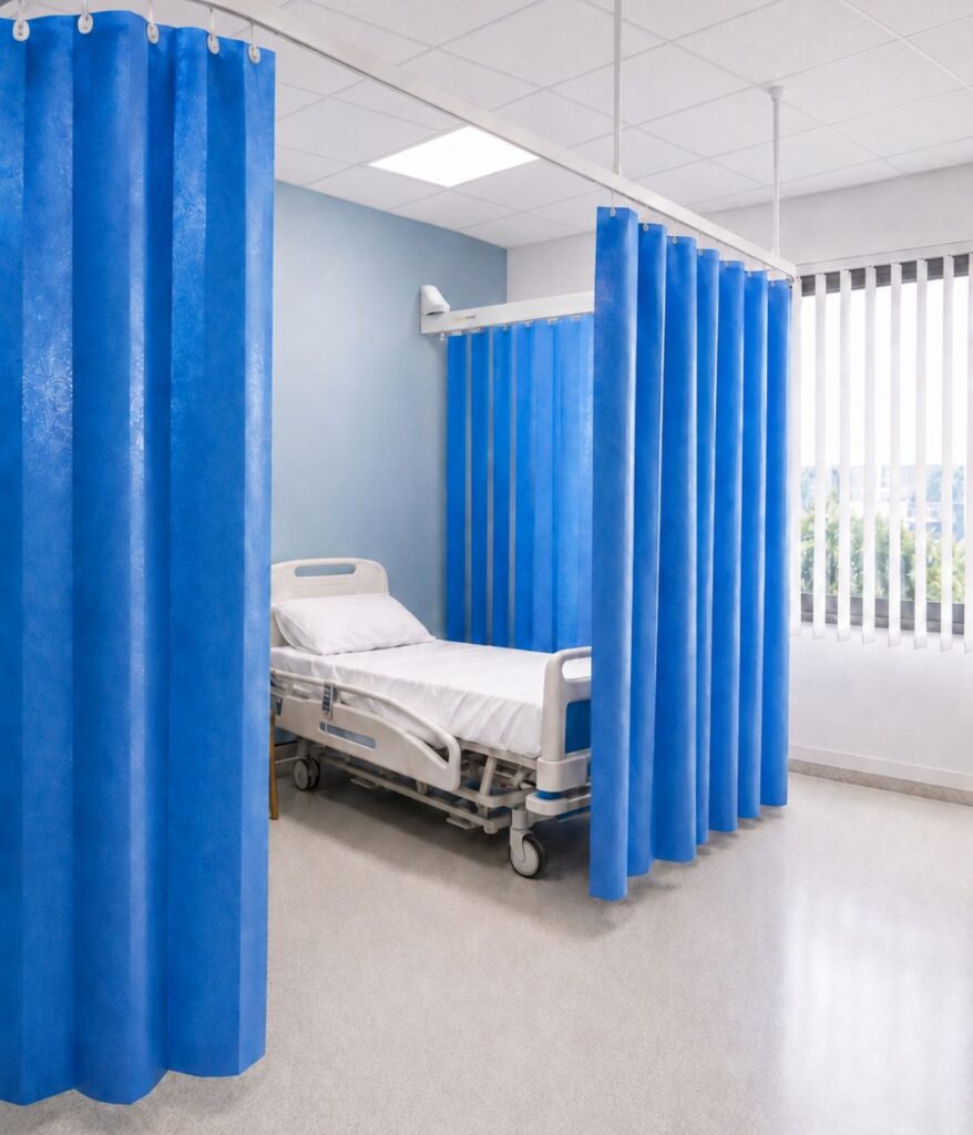 Anti-ligature hospital cubicle tracking system