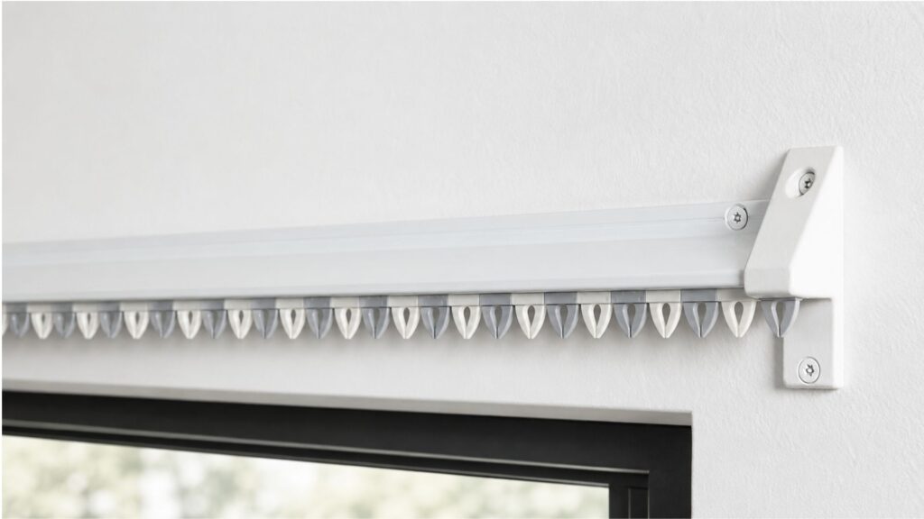 Anti-ligature reduced-ligature curtain track